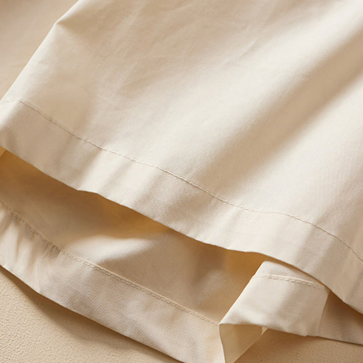 Buddha Stones夏 カジュアル 不規則デザイン レディース コットンスカート ポケット付き - image 7