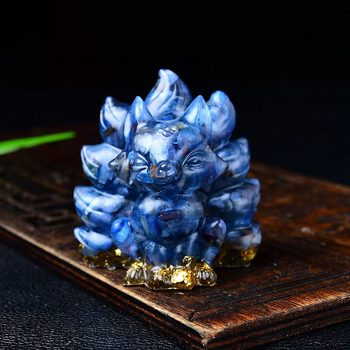 Buddha Stones天然石各種 クリスタル ストロベリークォーツ アメジスト 九尾の狐 守護 家の装飾