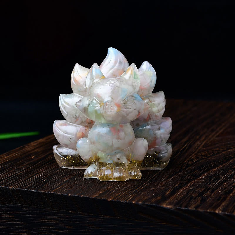Buddha Stones天然石各種 クリスタル ストロベリークォーツ アメジスト 九尾の狐 守護 家の装飾 - ピンクモルガナイト 5.5×4.5×5.5cm - image 52