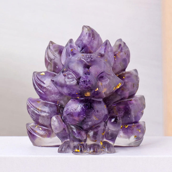 Buddha Stones小型 各種石 ストロベリークォーツ アメジスト グリーンアベンチュリン 九尾の狐 癒し 室内装飾