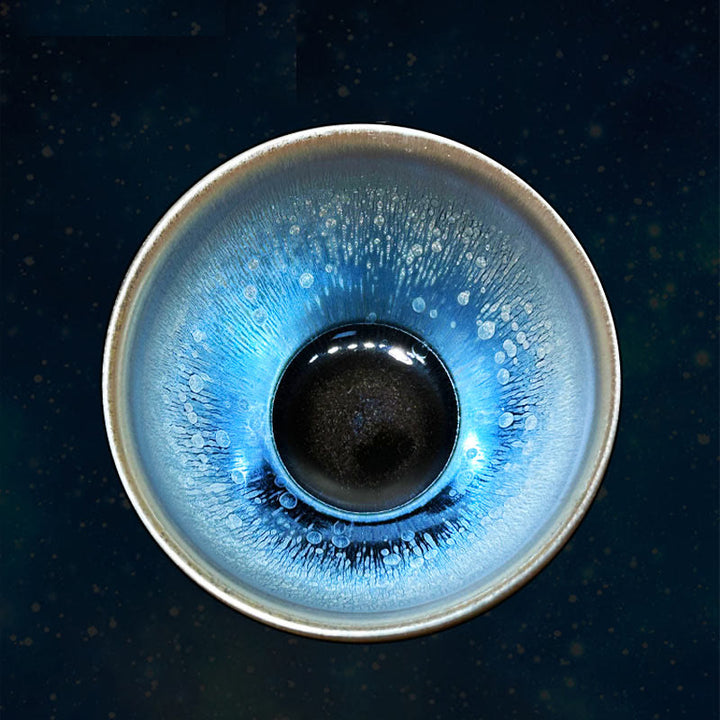 Buddha Stones手作り中国製Jianzhan油滴スポットパターンセラミックティーカップ天目カンフーティーカップ150ml - image 4