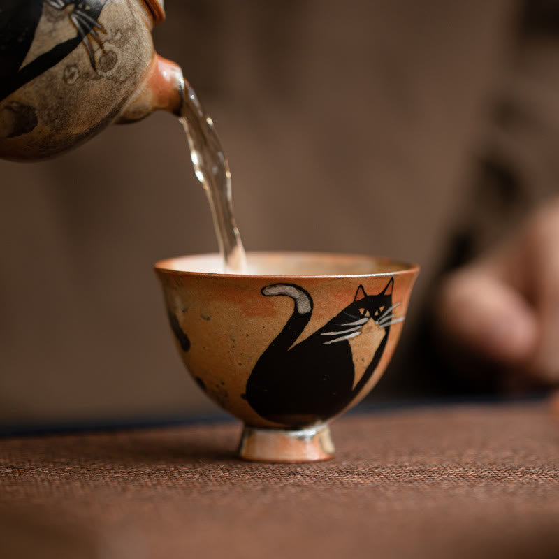 Buddha Stones小さくてかわいい猫のティーカップ カンフーティーカップ 60ml - image 11