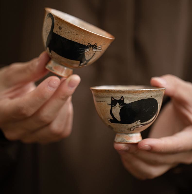 Buddha Stones小さくてかわいい猫のティーカップ カンフーティーカップ 60ml - image 15