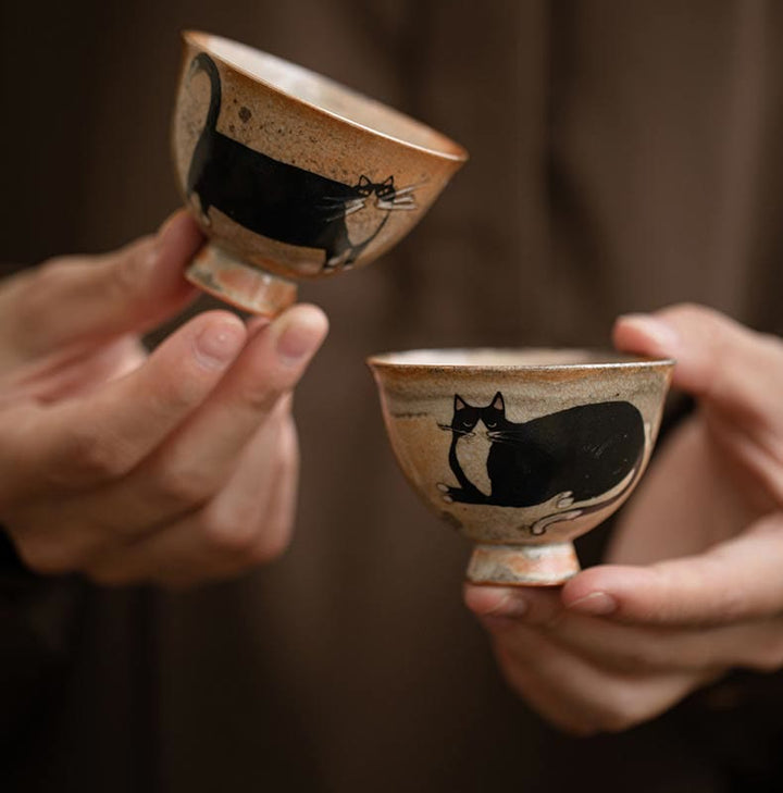 Buddha Stones小さくてかわいい猫のティーカップ カンフーティーカップ 60ml - image 15