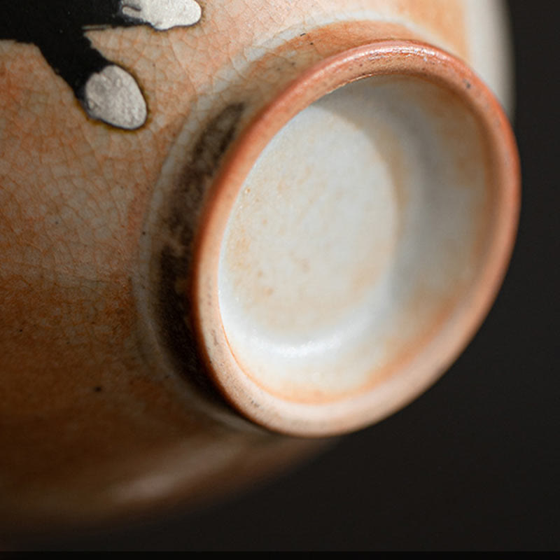 Buddha Stonesかわいい猫セラミック蓋碗ティーカップカンフーティーカップ蓋付き130ml - image 5