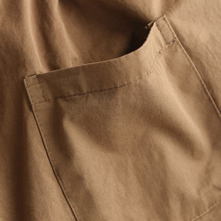 Buddha Stonesカジュアル 無地 パッチカフデザイン レディース コットン ハーレム クロップドパンツ ポケット付き - image 4