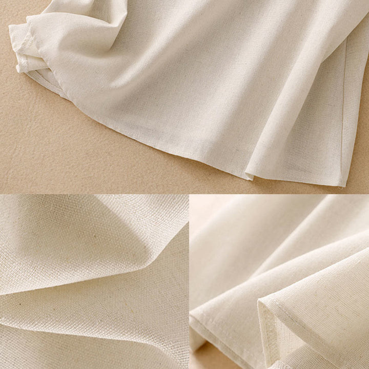 Buddha Stonesサマースクエアカラー レディース コットンリネン ノースリーブベスト - image 9