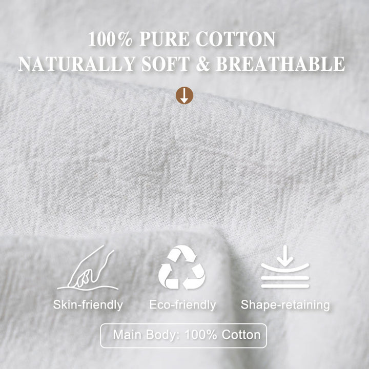 Buddha Stones純綿 ホワイト 蓮の葉柄 カジュアル レディース 伸縮性ウエスト ハーレムパンツ - image 3