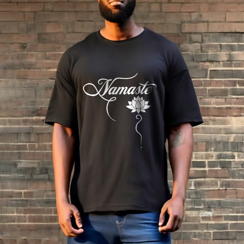 Buddha StonesHELLO ヒンディー語 ロータス Tシャツ - image 6