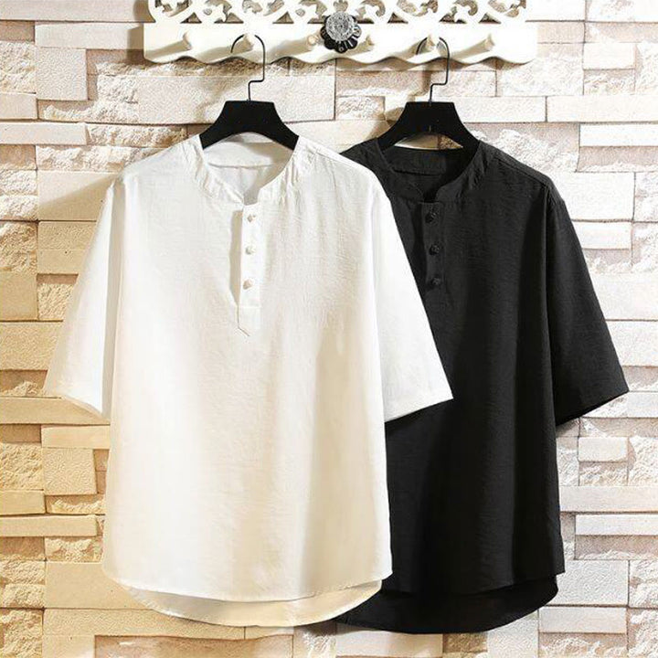 Buddha Stonesヴィンテージ カジュアル 無地 メンズ 半袖シャツ ジャケット - image 12