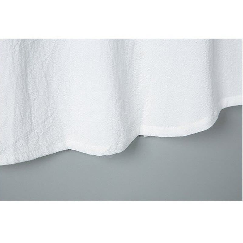 Buddha Stonesデイリープリント 無地 シングルブレスト メンズ 半袖 コットンリネン シャツ ポケット付き - image 6