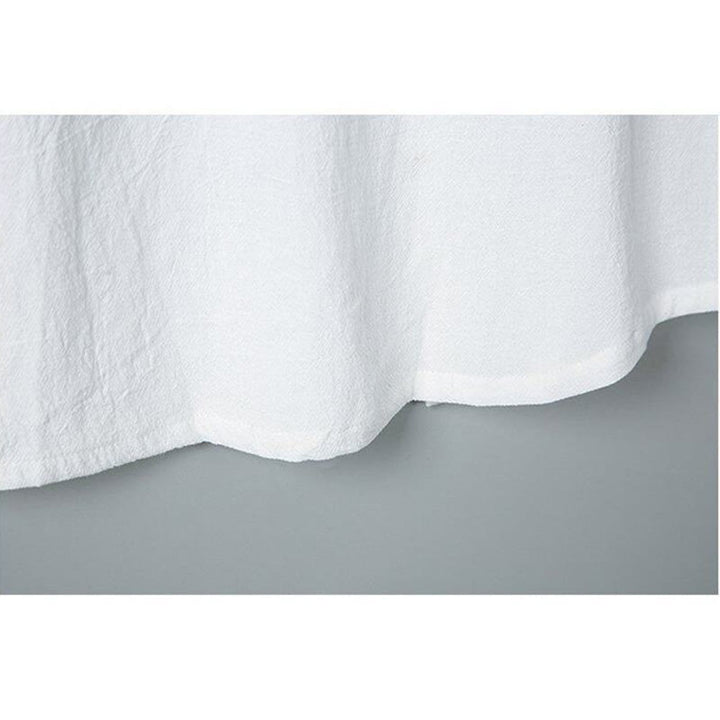 Buddha Stonesデイリープリント 無地 シングルブレスト メンズ 半袖 コットンリネン シャツ ポケット付き - image 6