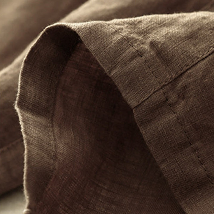 Buddha Stones夏 無地 カジュアル 7-8丈 レースアップ レディース コットンリネン ハーレムパンツ ポケット付き - image 6