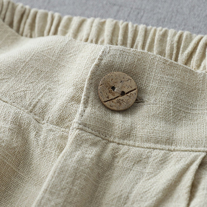 Buddha Stonesカジュアル 無地 ゆったり 7-8丈 レディース ポリエステル ワイドレッグパンツ ポケット付き - image 5