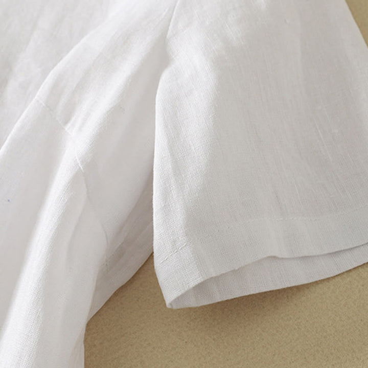 Buddha Stones夏 カジュアル 無地 レディース Vネック デザイン 半袖 コットン Tシャツ - image 16