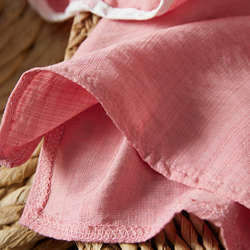 Buddha Stonesカジュアル レディース 花柄 刺繍柄 カエルボタン 斜め襟デザイン 七分袖 コットンリネン シャツ - image 24