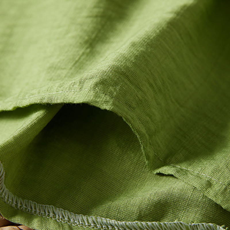 Buddha Stonesカジュアル レディース 花柄 刺繍柄 カエルボタン 斜め襟デザイン 七分袖 コットンリネン シャツ - image 30