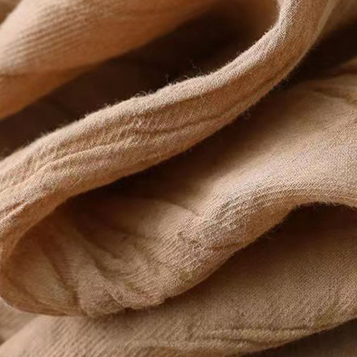 Buddha Stonesカジュアル 無地 ハンドメイド ドローストリング ウエスト ミディドレス アクリル ノースリーブ ドレス ポケット付き - image 6