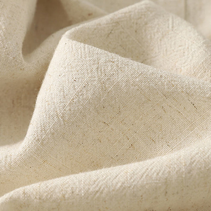 Buddha Stonesカジュアルステッチカラーハンドメイドボタンデザインミディドレスポリエステルノースリーブドレスポケット付き - image 11