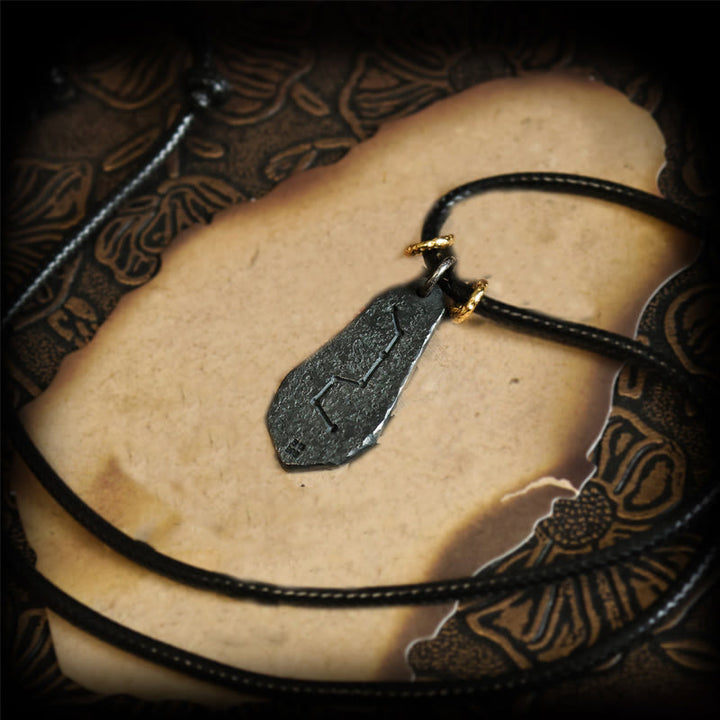 Buddha Stones999スターリングシルバー 24Kゴールド 北斗七星 陰陽デザイン ハーモニーネックレスペンダント - image 3