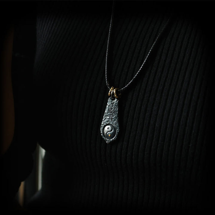 Buddha Stones999スターリングシルバー 24Kゴールド 北斗七星 陰陽デザイン ハーモニーネックレスペンダント - image 7