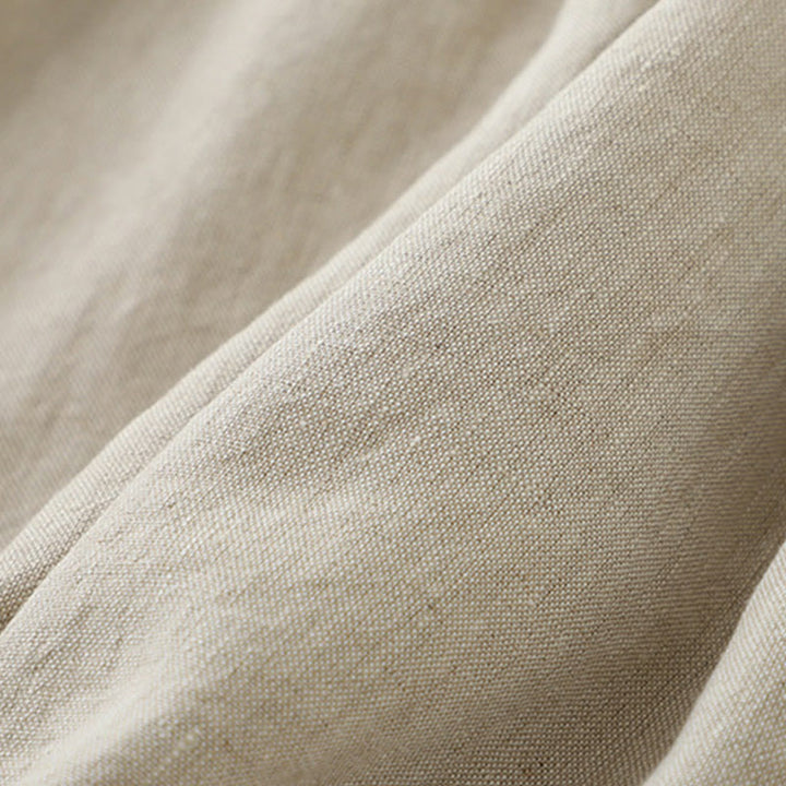 Buddha Stonesデイリーカジュアル ピュアカラー Vネック シンプルボタンデザイン ノースリーブ ミディドレス - image 7