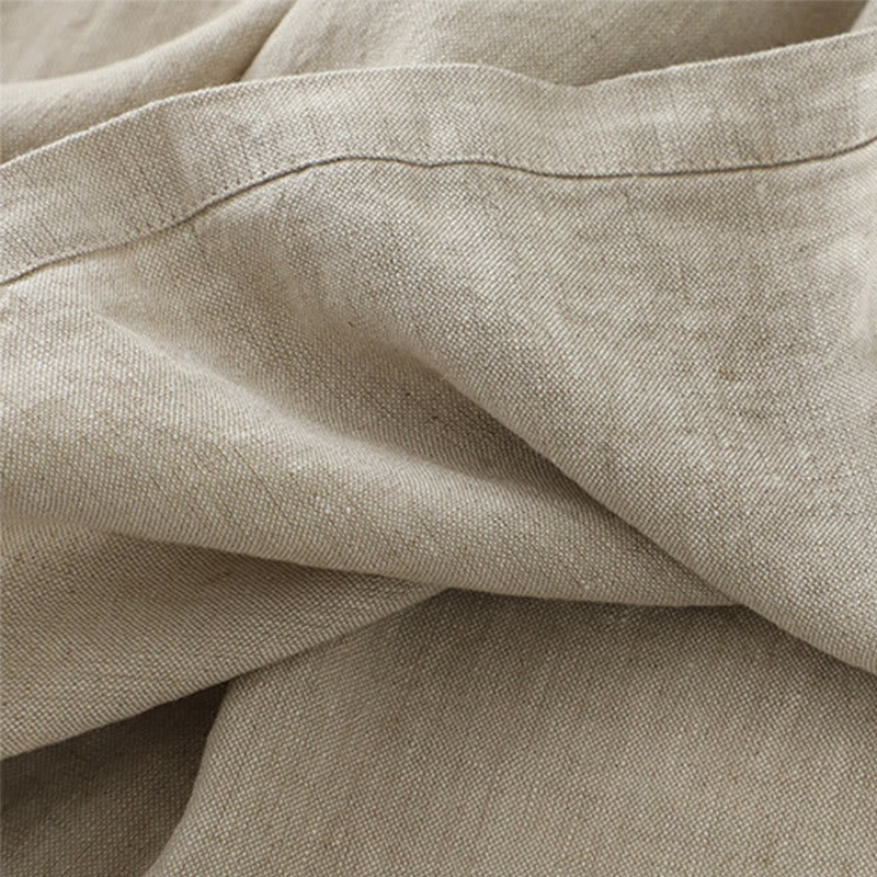 Buddha Stonesデイリーカジュアル ピュアカラー Vネック シンプルボタンデザイン ノースリーブ ミディドレス - image 8