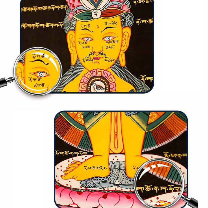 Buddha Stonesチベットタンカ絵画癒し手作り装飾（ランダムスタイル）