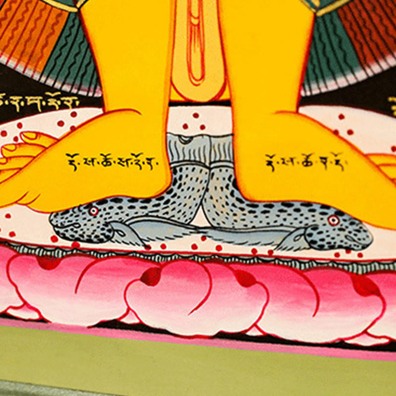 Buddha Stonesチベットタンカ絵画癒し手作り装飾（ランダムスタイル）