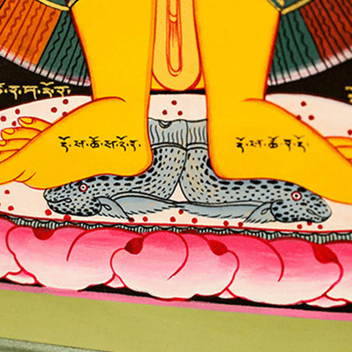 Buddha Stonesチベットタンカ絵画癒し手作り装飾（ランダムスタイル）