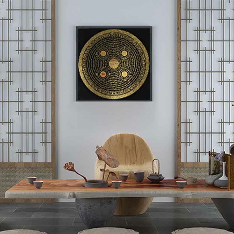 Buddha Stonesチベットタンカ画オーム・マニ・パドメ・フム経典 手作り装飾（ランダムスタイル） - image 2