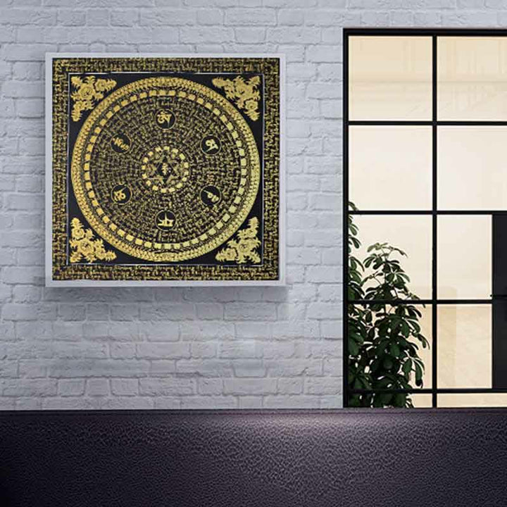 Buddha Stonesチベットタンカ画オーム・マニ・パドメ・フム経典 手作り装飾（ランダムスタイル） - image 6