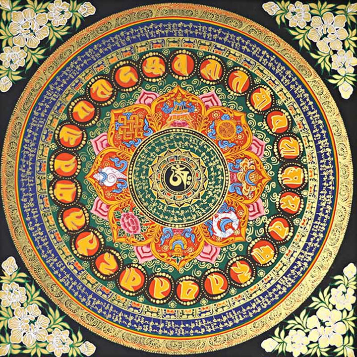 Buddha Stonesチベットタンカ画オーム・マニ・パドメ・フム経典 手作り装飾（ランダムスタイル） - image 16