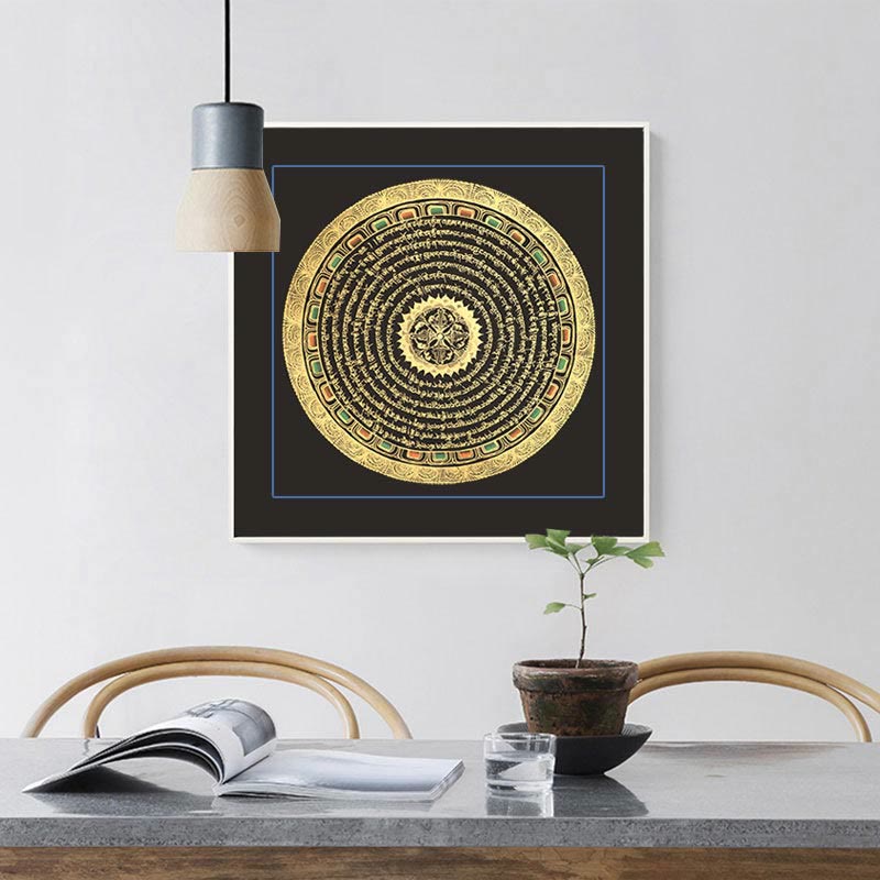 Buddha Stonesチベットタンカ画 六つの真実の言葉 経典 手作り装飾 ブラインドボックス（ランダムスタイル） - image 4