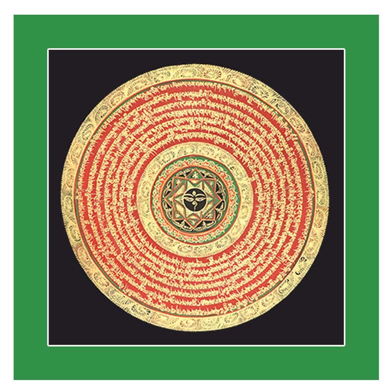 Buddha Stonesチベットタンカ画 六つの真実の言葉 経典 手作り装飾 ブラインドボックス（ランダムスタイル） - image 10