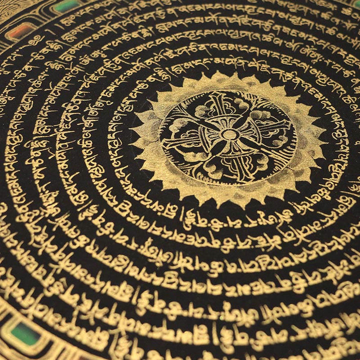 Buddha Stonesチベットタンカ画 六つの真実の言葉 経典 手作り装飾 ブラインドボックス（ランダムスタイル） - image 6