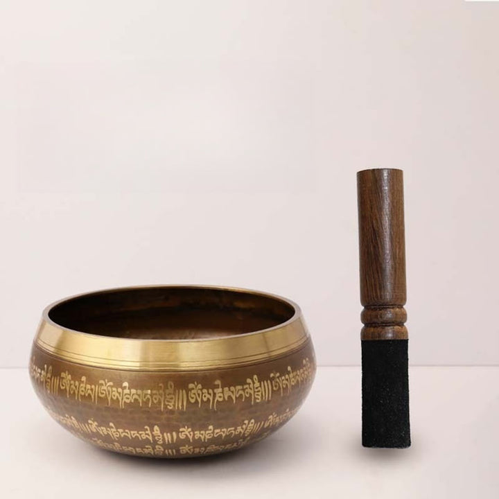 Buddha Stones 手作りのシンギングボウル（聖句模様入り）ヒーリング＆瞑想用サウンドボウルセット - image 12