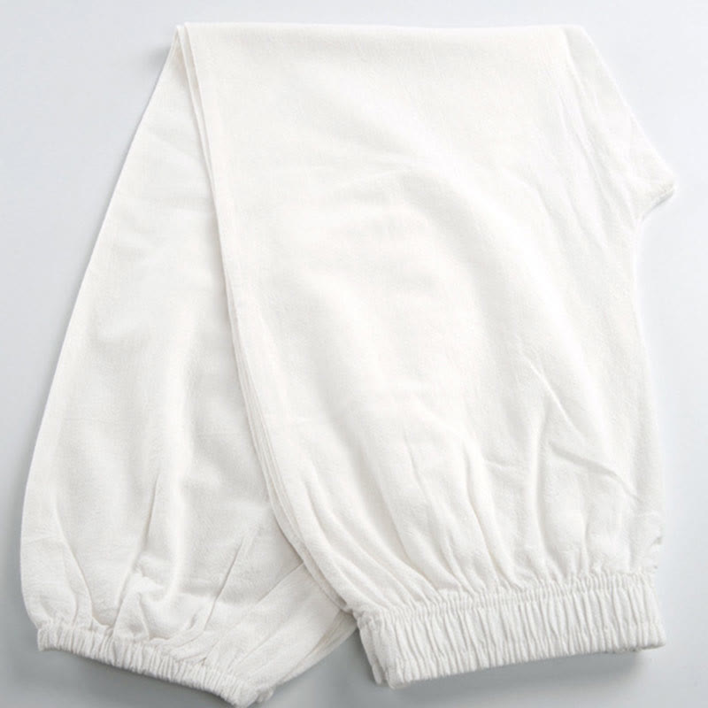 Buddha Stones夏用 無地 ユニセックス 伸縮性ウエスト 太極拳 気功 練習用パンツ ポケット付き - image 9