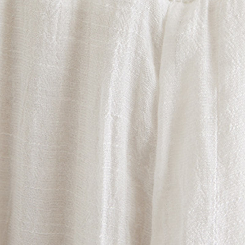 Buddha Stones2点セット ベージュ 中国風 カエルボタンデザイン 長袖シャツ トップス パンツ 瞑想 禅 太極拳 コットンリネン 衣類 レディース セット - image 15