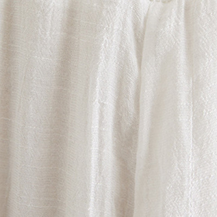 Buddha Stones2点セット ベージュ 中国風 カエルボタンデザイン 長袖シャツ トップス パンツ 瞑想 禅 太極拳 コットンリネン 衣類 レディース セット - image 15