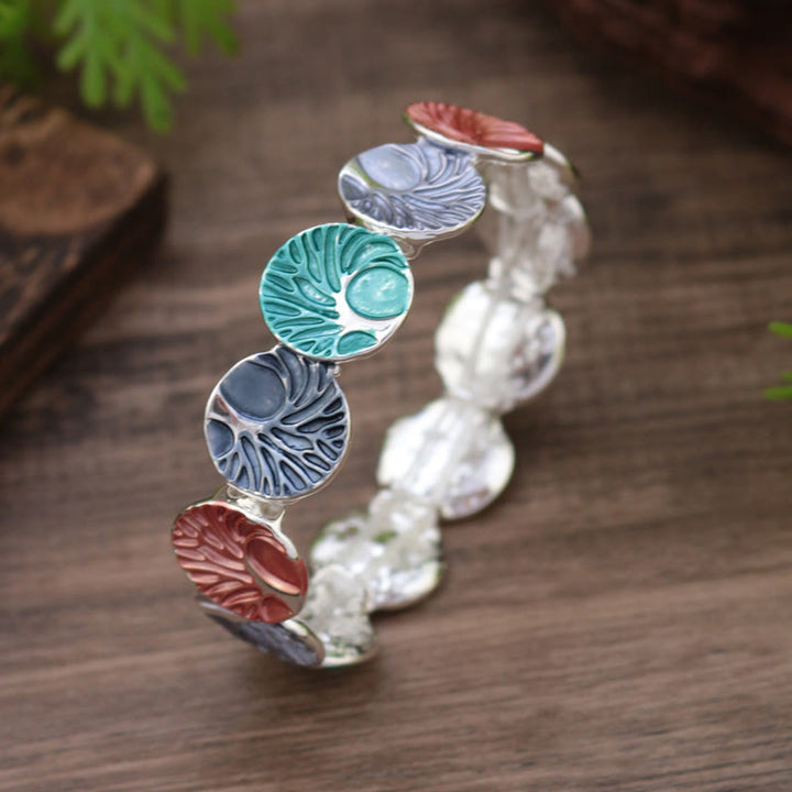 Buddha Stones生命の樹 創造 エナメル合金ブレスレット