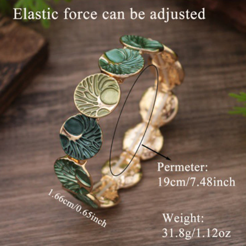Buddha Stones生命の樹 創造 エナメル合金ブレスレット