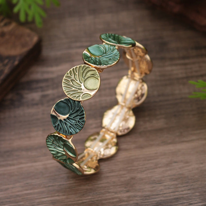 Buddha Stones生命の樹 創造 エナメル合金ブレスレット
