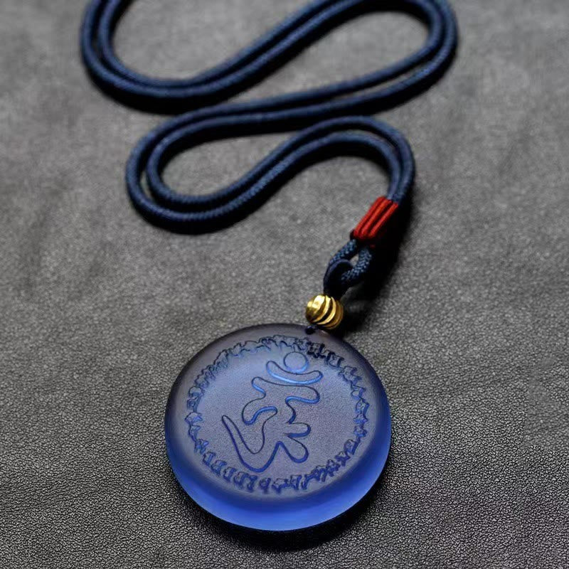 Buddha Stonesチベットシュランガママントラリウリクリスタルネックレスペンダント - image 1