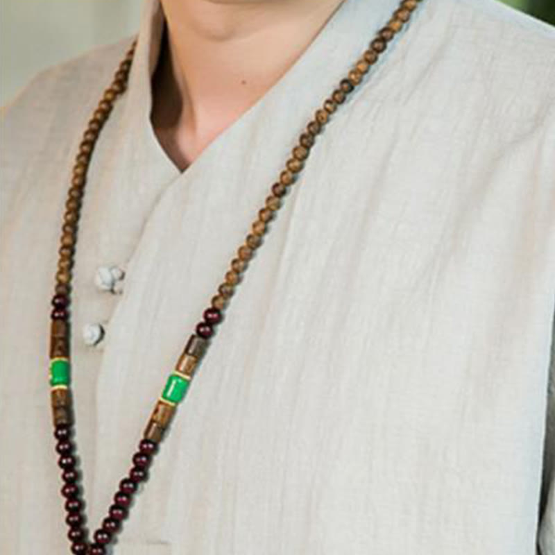 Buddha Stonesサマー ヴィンテージ 無地 カエルボタンデザイン メンズ コットン 七分袖シャツ - image 17