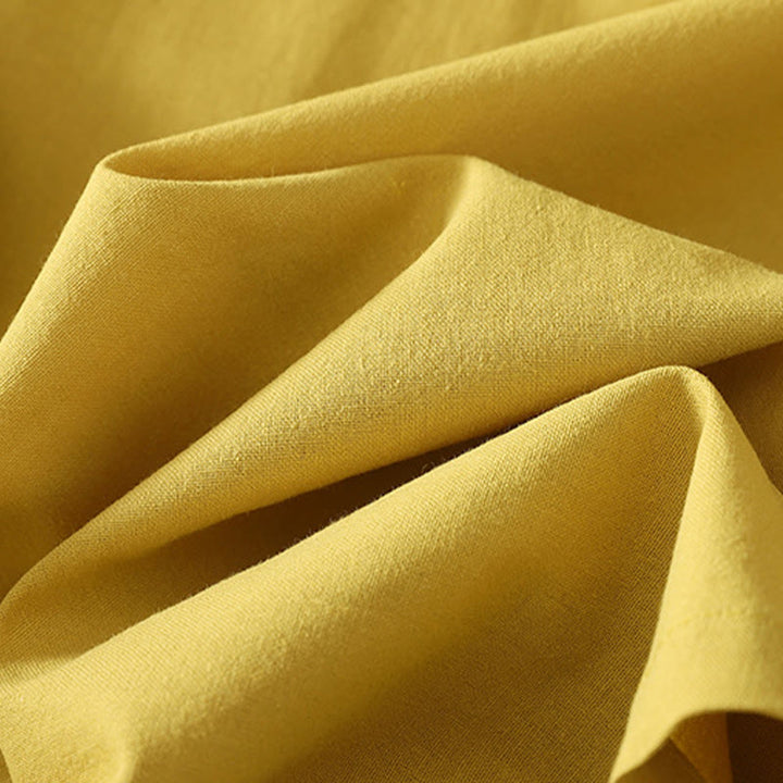 Buddha Stonesカジュアル ヴィンテージ 中国風 カエルボタン レースアップ パッチワークデザイン レディース コットンシャツ - image 15