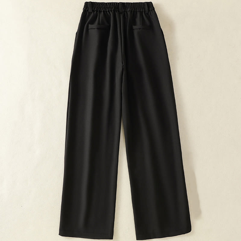 Buddha Stonesヴィンテージ 伸縮性ウエストバンドデザイン ドローストリング レディース コットンパンツ ポケット付き - image 9