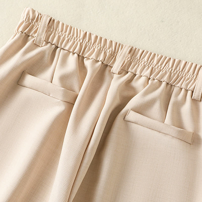 Buddha Stonesヴィンテージ 伸縮性ウエストバンドデザイン ドローストリング レディース コットンパンツ ポケット付き - image 5