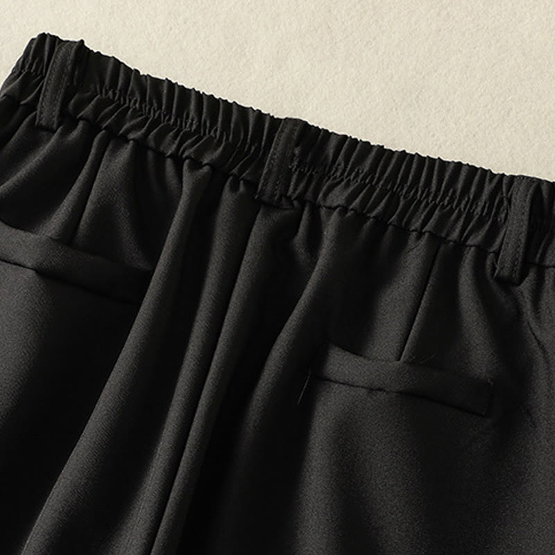 Buddha Stonesヴィンテージ 伸縮性ウエストバンドデザイン ドローストリング レディース コットンパンツ ポケット付き - image 12