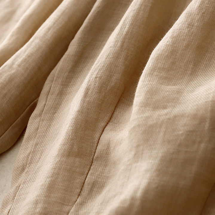 Buddha Stonesヴィンテージ サマー カジュアル カラーマッチング ドローストリング レディース コットンリネン ハーレムパンツ ポケット付き - image 16